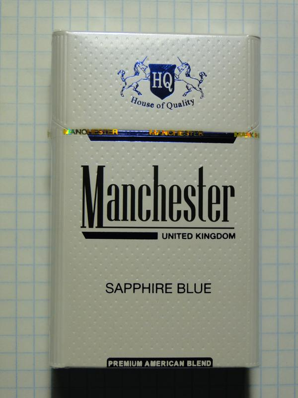 Manchester Sapphire Blue Cigarettes - 1 Carton (10 Packs)